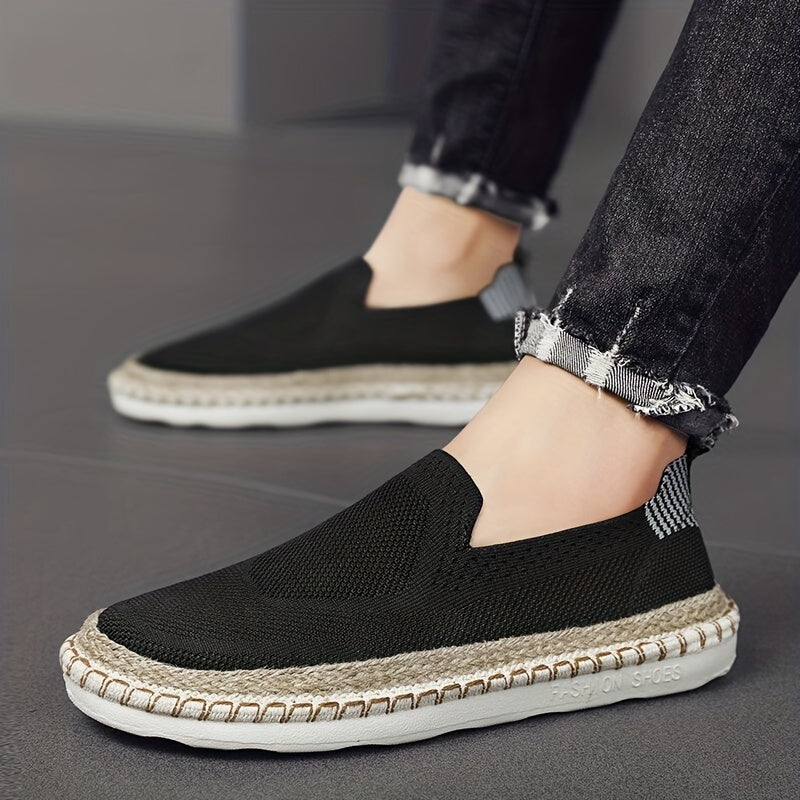 Men's Lightweight Breathable Loafer Shoes Slip On Espadrille Shoes
