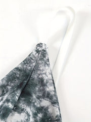Tie Dye V Neck Longline Bra