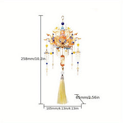Phoenix Crown 3D Metal Puzzle Golden with Beads & Tassels - Ideal Gift