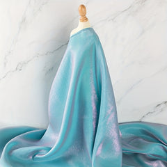 1pc Soft Glitter Satin Fabric Dress Wedding Skirt Craft DIY Doll Clothes Fabric