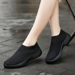 Women's Lightweight Slip On Socks Shoes Low Top Sneakers