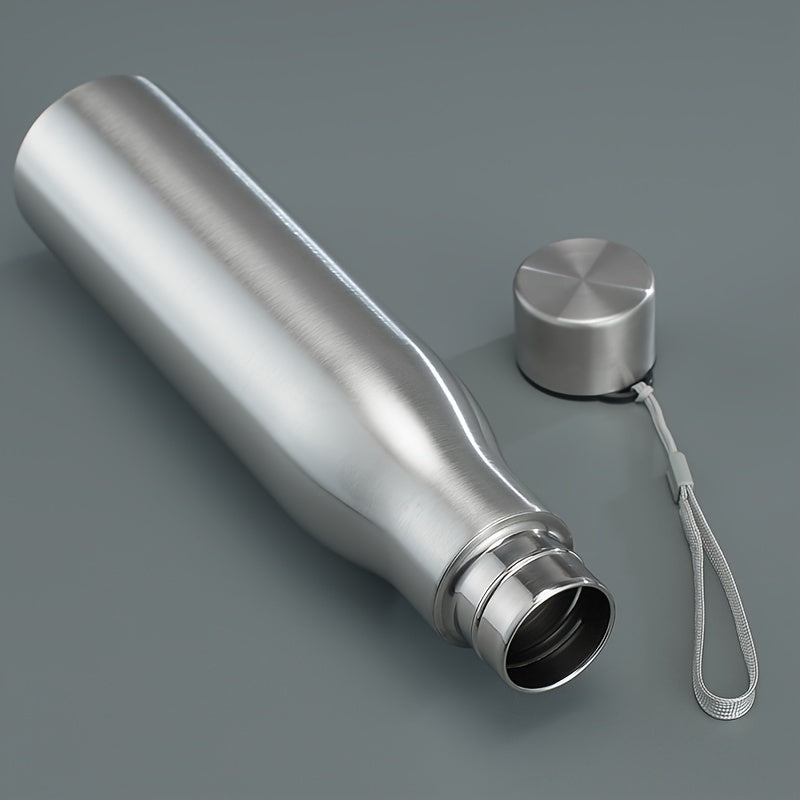 Large Capacity Stainless Steel Water Bottle with Steel Cap