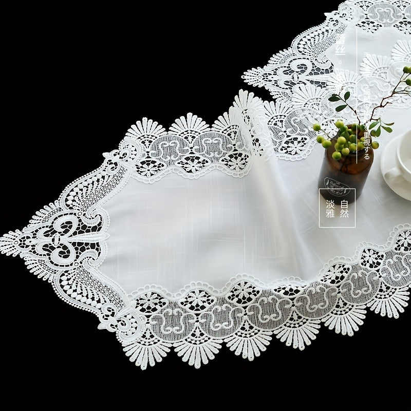Lace Linen Table Runner Macrame Coffee Table Runners Boho Wedding
