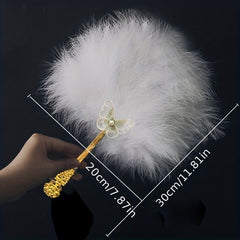 Ancient Feather Fan Performance Dance Fan