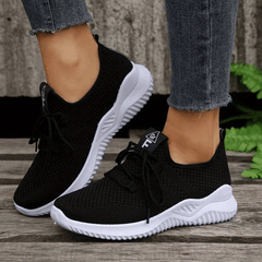 Women's Breathable Mesh Sneakers Casual Lace Up Running Shoes Lightweight