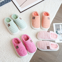 Women's Cozy Smile Face Fuzzy Slippers