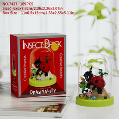 Insect Brick Building Blocks - Bee Snail Butterfly Design - Mixed