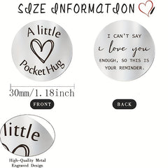 Pocket Hug Token I Love You Long Distance Keychain