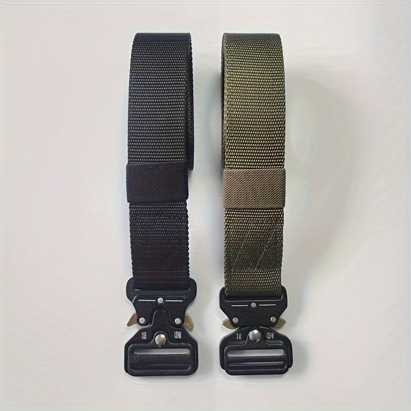 Men's Combat Survival Metal Belt with Quick Release Buckle