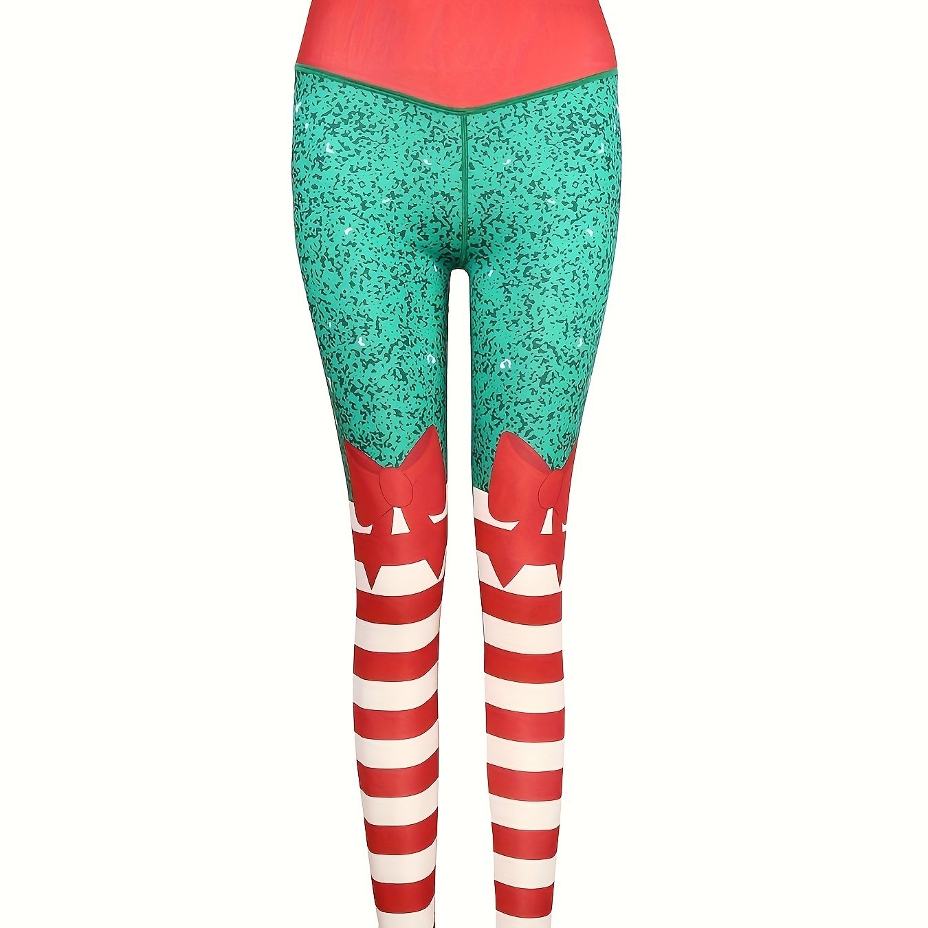 Christmas Print High Waist Yoga Pants