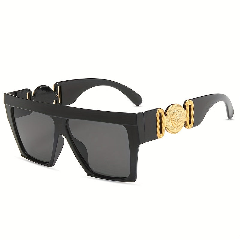 Flat Top Square Sunglasses UV400 Sun Shades for Summer Beach Travel