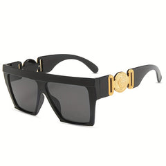 Flat Top Square Sunglasses UV400 Sun Shades for Summer Beach Travel