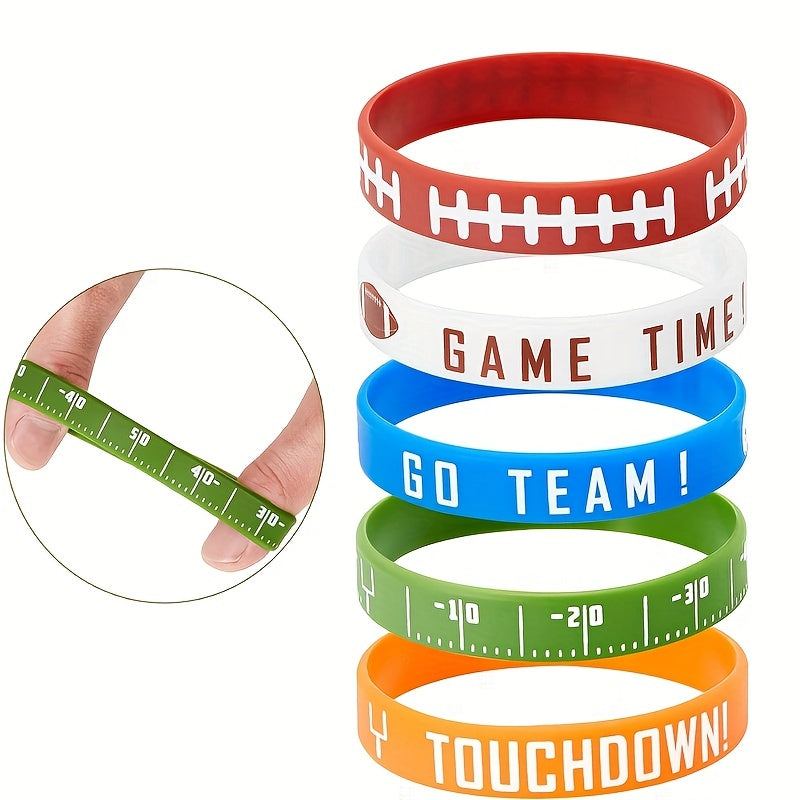 Rugby Silicone Sport Bracelet Waterproof Reusable Wear Resistance Wristband