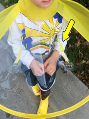 Kids Duck Raincoat Cloak PVC Poncho Gift