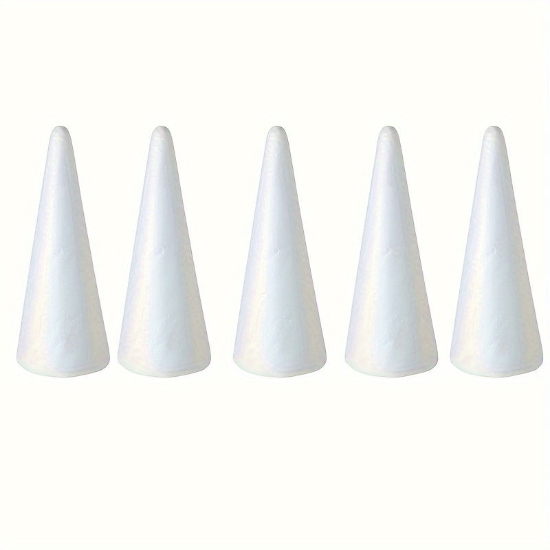 5pcs Foam Tree Cones for DIY Arts and Crafts Projects
