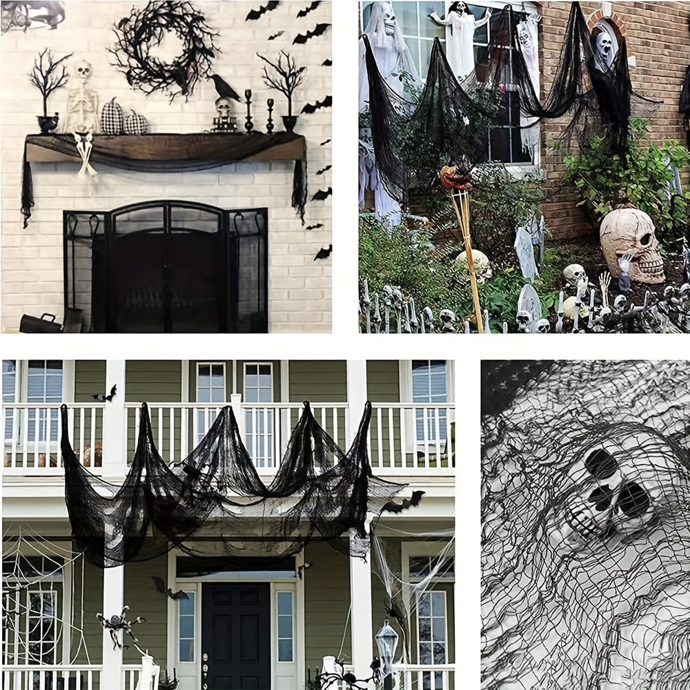 Halloween Gauze Haunted House Horror Decoration Layout 72in