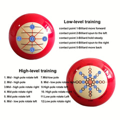 Billiard Cue Ball Practice Accessory - Training Cue Ball