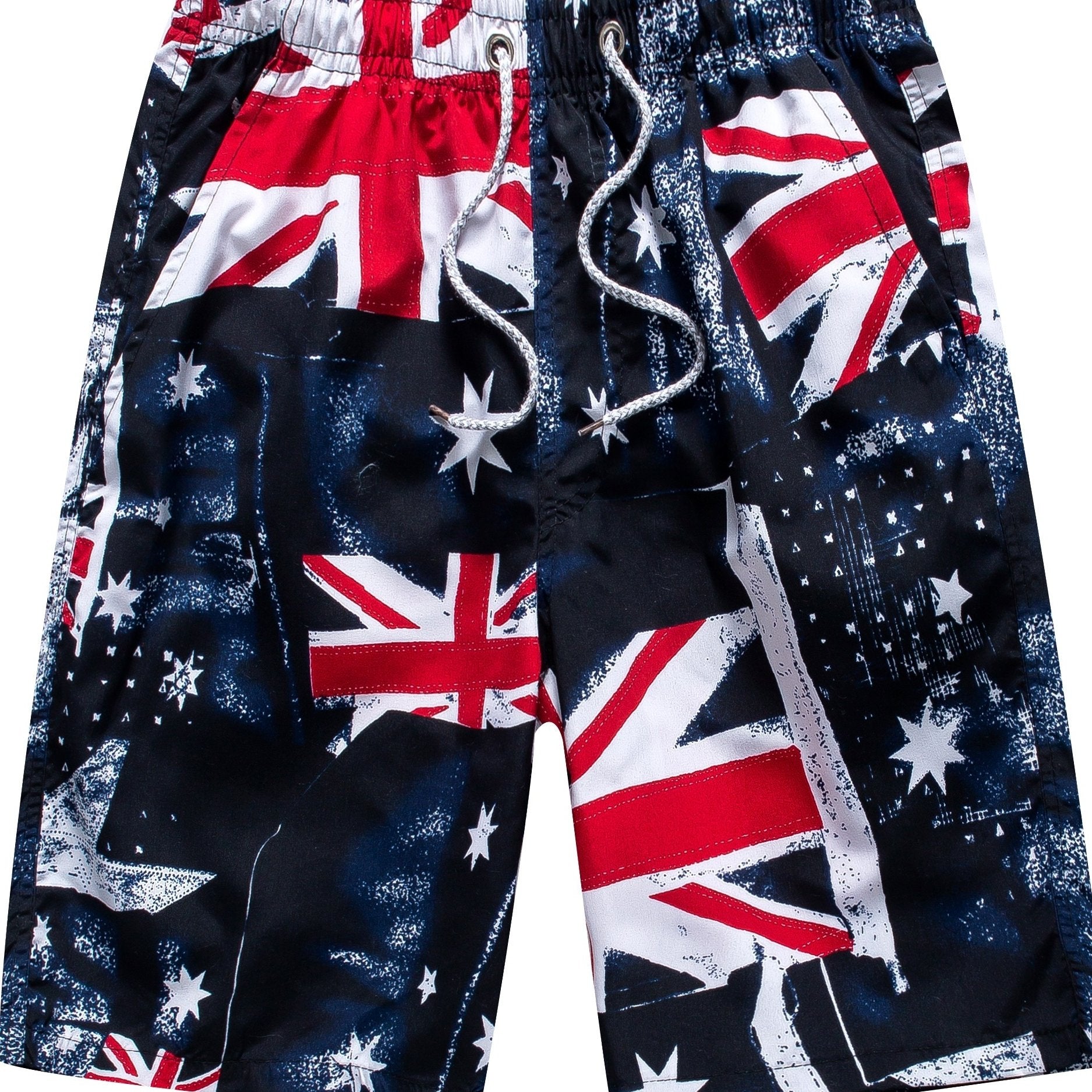 Flag Print Shorts Casual Summer Pool Beach Shorts