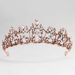 Rhinestone Flower Crown Headband Tiara Hair Accessories