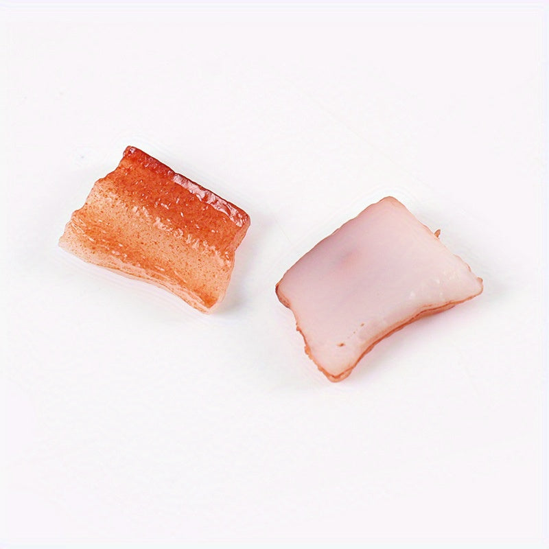 PVC Pork Belly Slices Food Toys for DIY Culinary Play & Diorama Accessories
