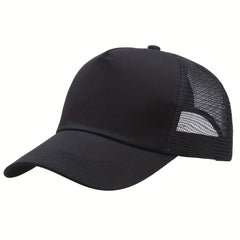 Outdoor Sports Baseball Cap Mesh Sunshade Hat Solid Travel Sun Hat