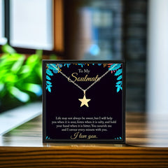 Girl's Stars Necklace Fairy Lucky Symbol Jewelry Romantic Daily Wear Gift