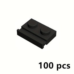 100pcs 1x2 Groove Slide Track Building Blocks - Compatible 32028