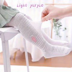 Girls Carrot Anti Mosquito Mesh Leggings Breathable Comfortable Socks For Kids