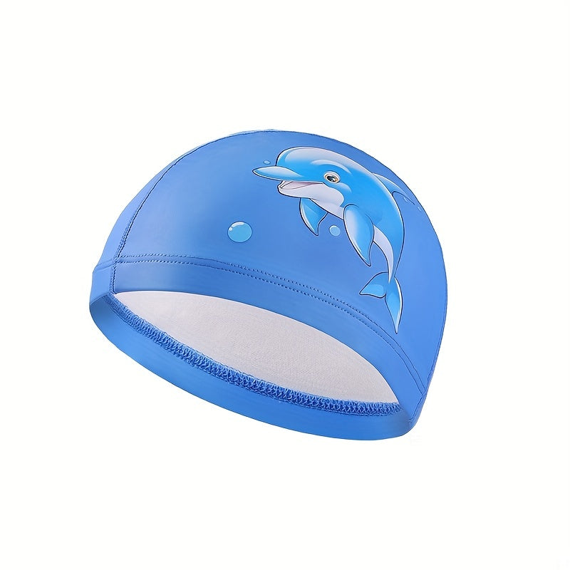Waterproof Swimming Cap for Kids with Ear Protection