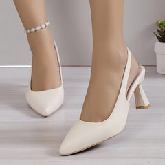 Women's Pointed Toe Slingback High Heels Sandals