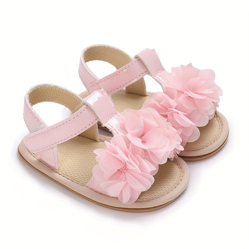 Breathable Open Toe Sandals Baby Girls Lightweight Anti Slip Indoor Outdoor