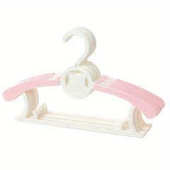 5pcs Children's Non slip Cartoon Bear Clothes Hanger