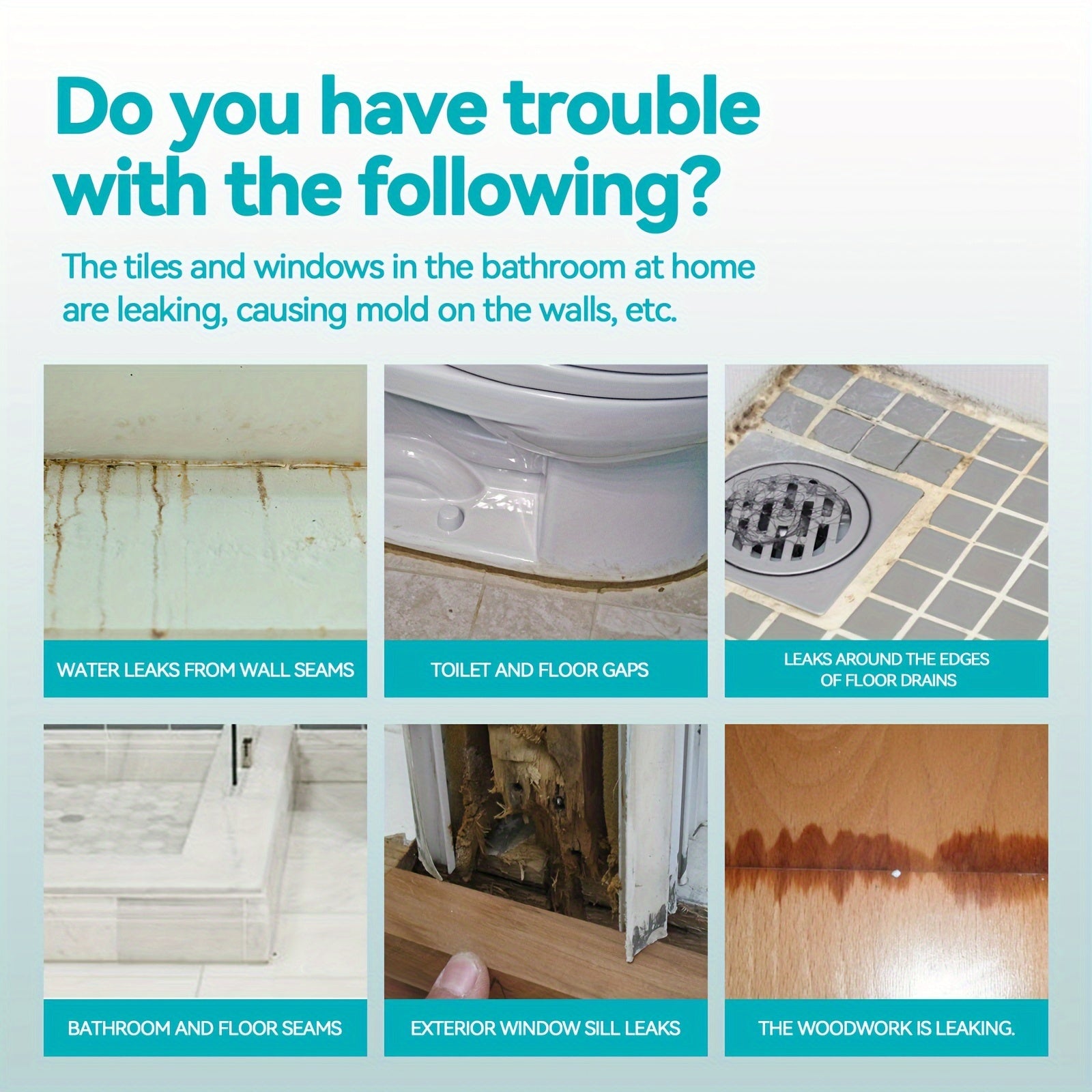 Transparent Waterproof Glue Toilet Kitchen Wall Roof Repair