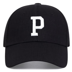 Men's P Letter Pirate Embroidered Baseball Cap Outdoor Sun Hat