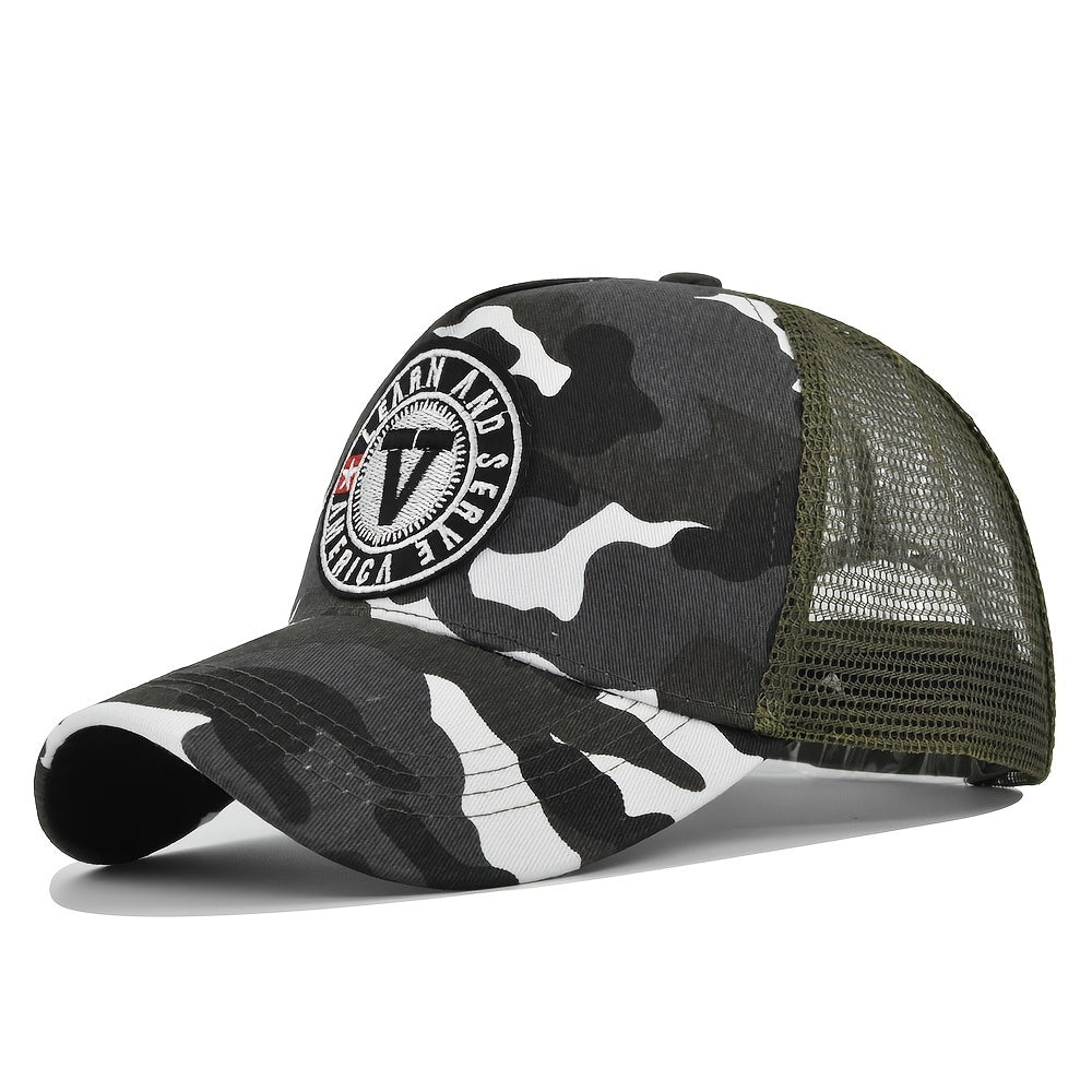 Unisex Retro Baseball Cap Breathable Mesh Cap For Fishing