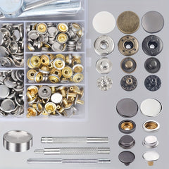 160pcs 40 Sets 5/8 Inch Leather Snap Fastener Kit Stainless Snap