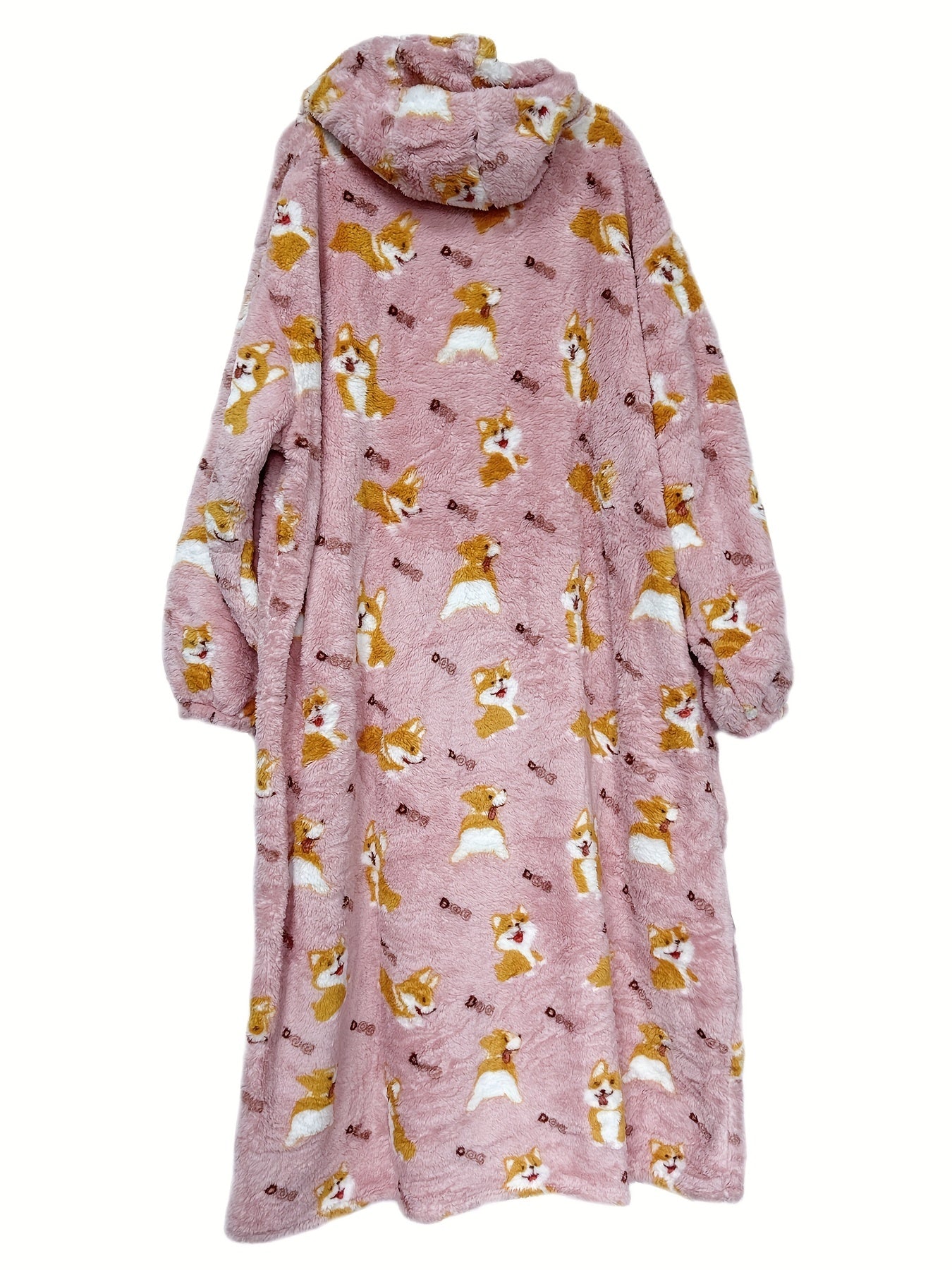 Puppy Pattern Oversized Wearable Blanket