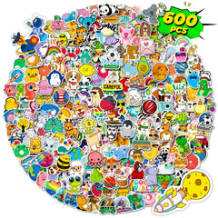 600pcs Cartoon Animal Stickers Waterproof Vinyl Scrapbook Decals