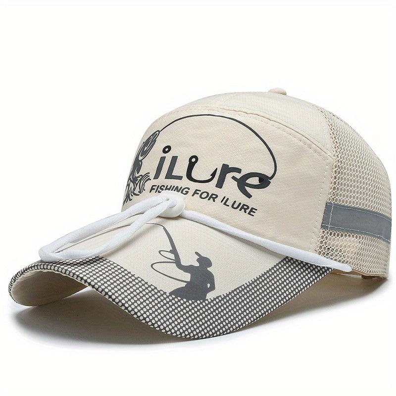Men's Quick Drying Baseball Cap Mesh Sun Hat Fishing Sports Cap