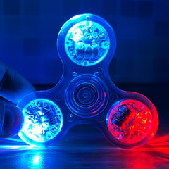 LED Crystal Fingertip Light Rotating Toy