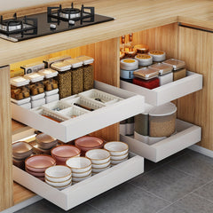 Stainless Steel Pull Out Organizer Cabinet Rack Kitchen Storage