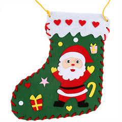 1pc Christmas Socks Diy Decoration Material Pack Random