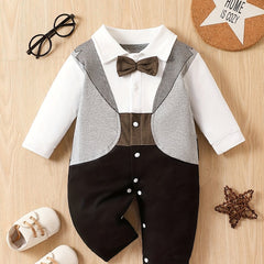 Baby Boy Long-sleeved Romper for Party Birthday