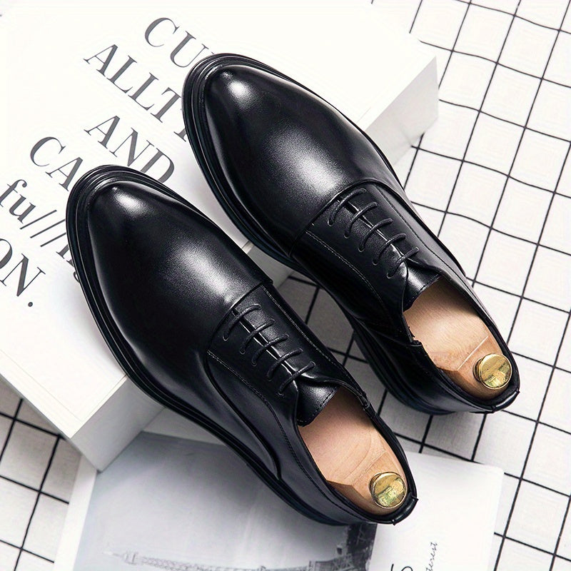 Men's Oxford Shoes Lace up Front Dress Shoes For Men Business Formal Tie Wedding