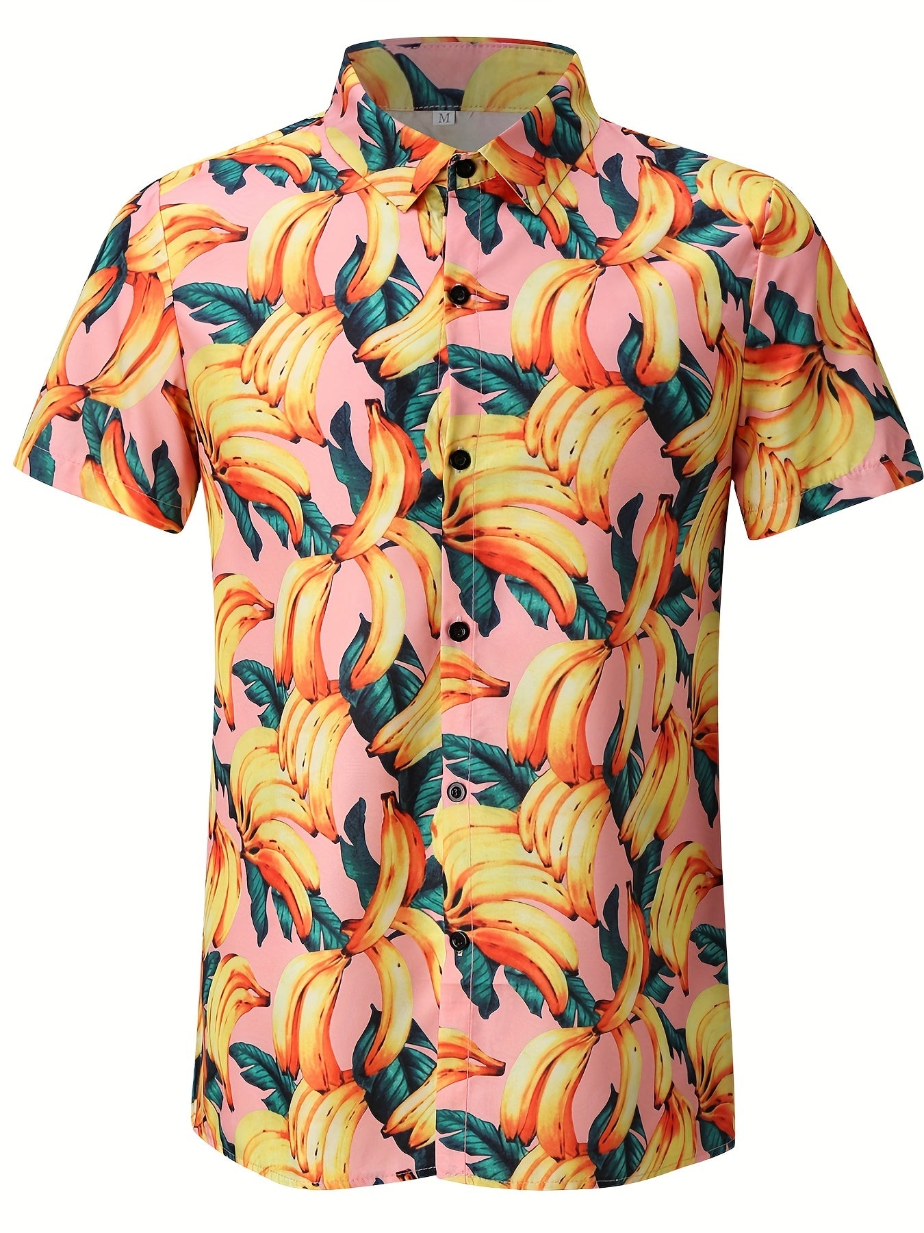 Hawaiian Style Print Men's Short Sleeve Shirt for Summer Vacation