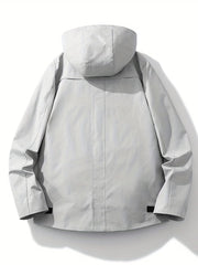 Men's Lightweight Windbreaker Hooded Jacket