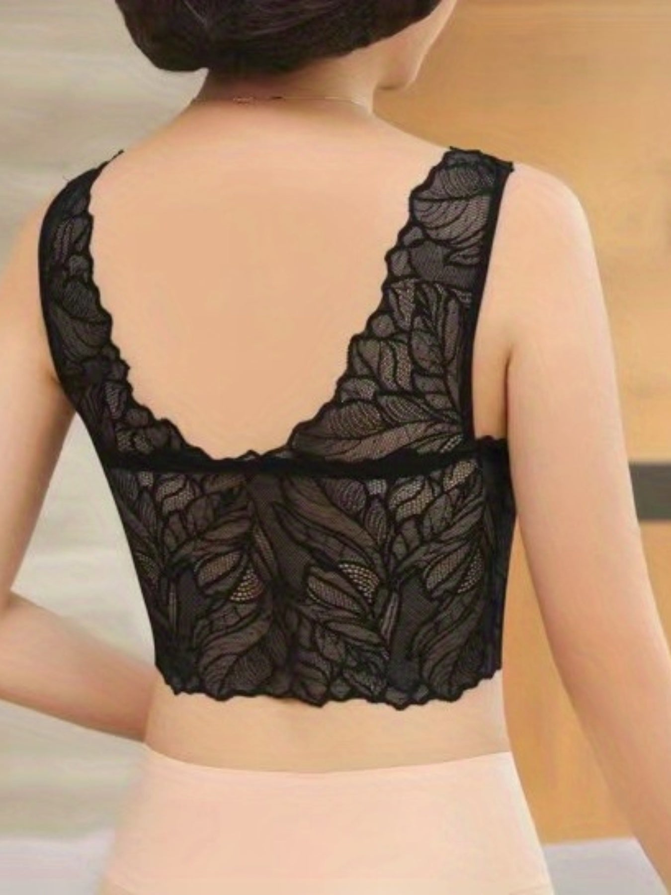 Lace Wireless Cami Tops for Women