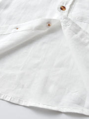 Boys' Stand Collar Long Sleeve Shirt