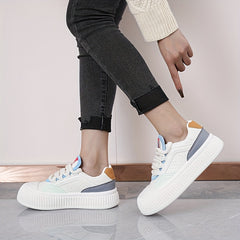 Women's Round Toe Board Shoes College Style Sneakers