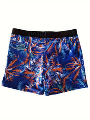 Coconut Tree Print Men's Swimming Trunks Beach Vacation